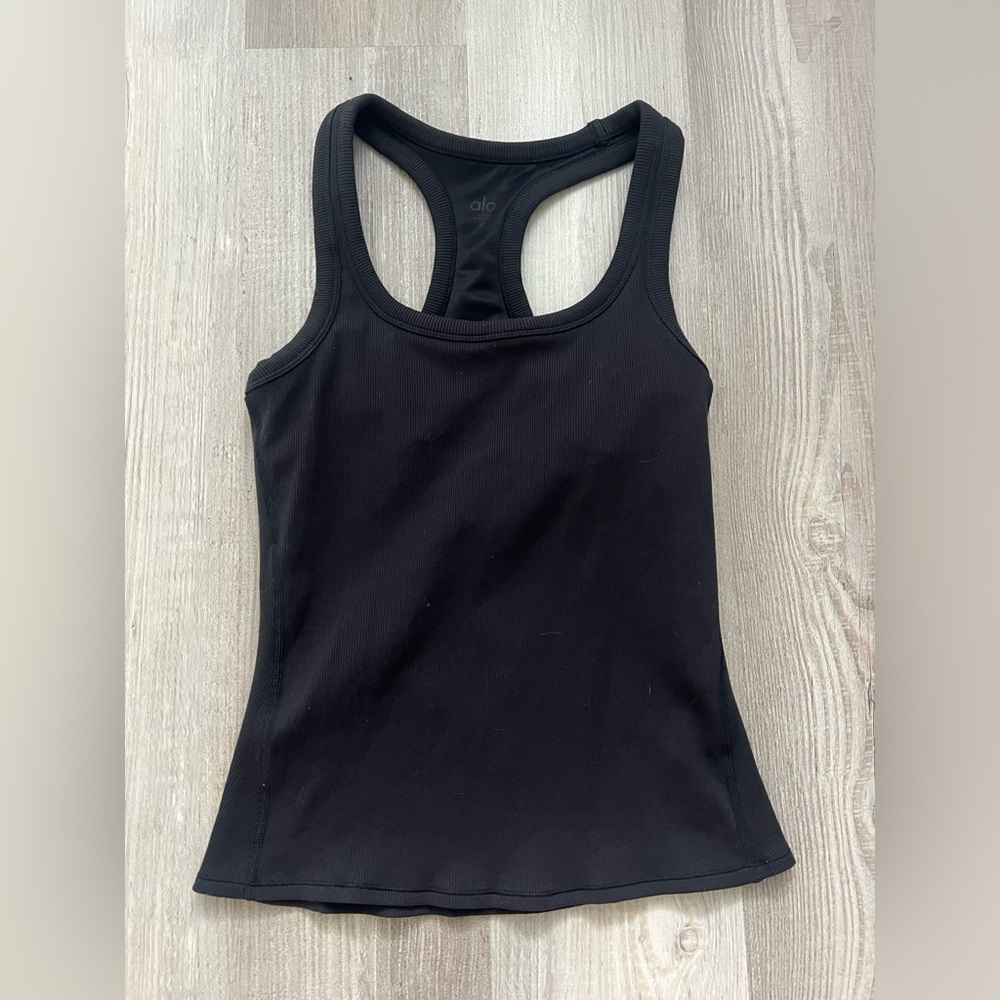 ALO Yoga Women's Black Racerback Tank